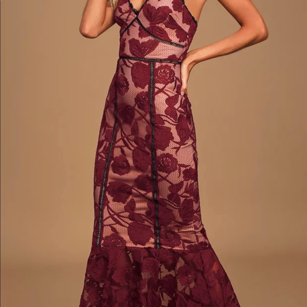 Lulu’s Red Lace Dress